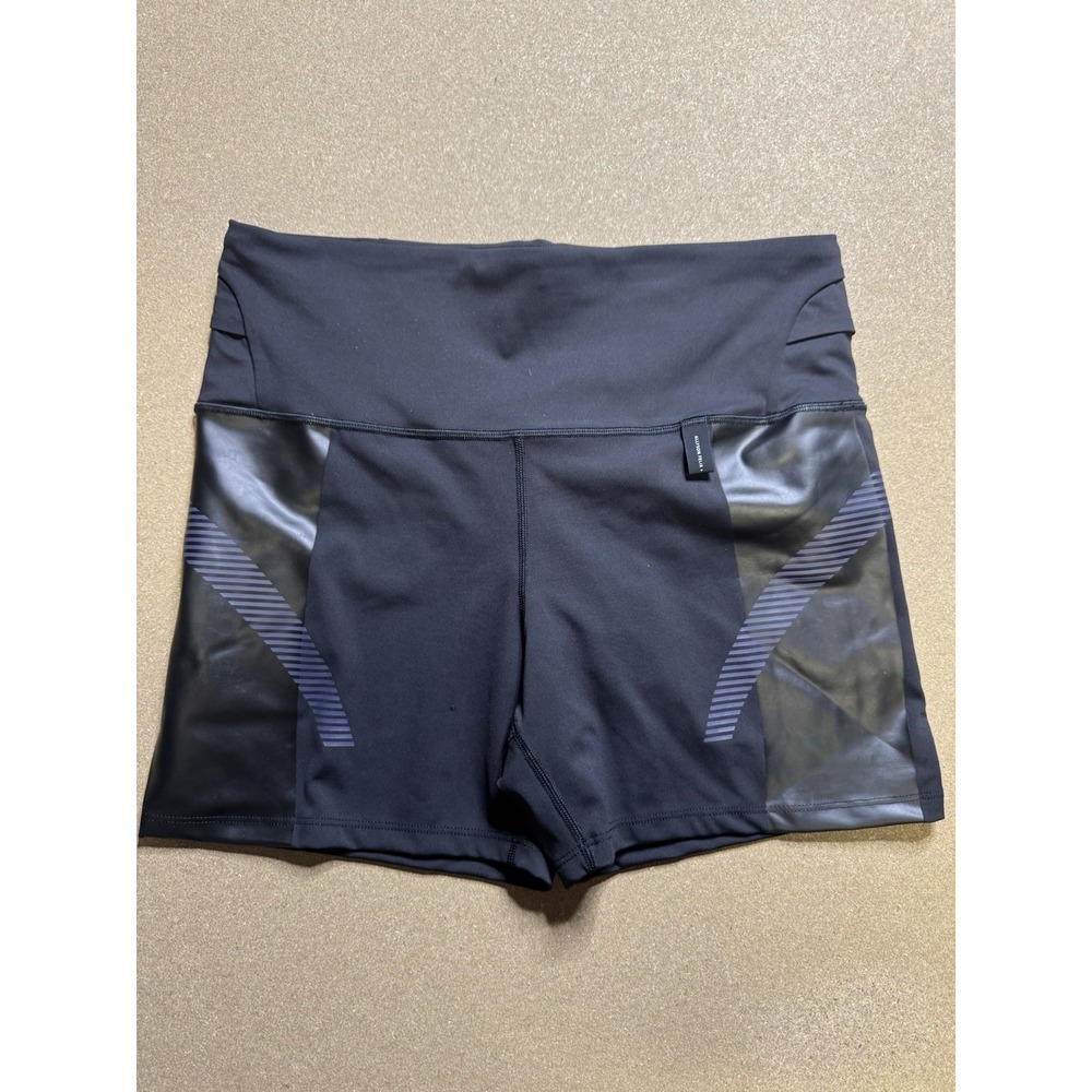 Athleta Shorts Womens 1x‎ Blue Legend Allyson Felix Biker Athletic Workout Gym